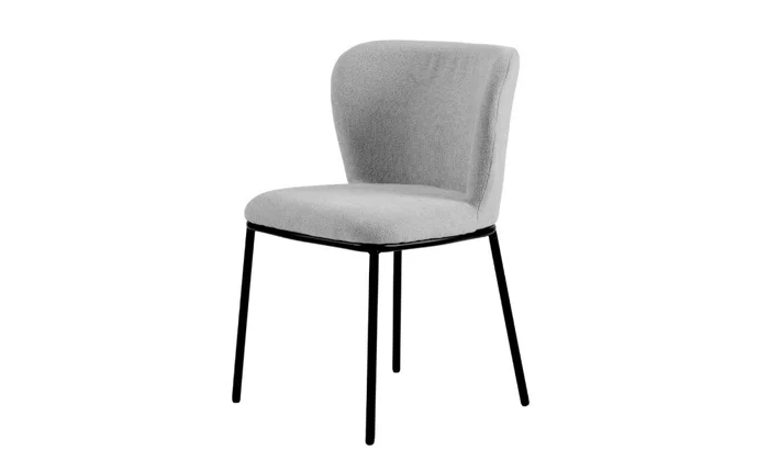 Silla ELINA en Tela - Gris en Gris - Sillas, Uruguay | Finkel
