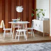 Mesa de comedor JEGIND Ø105 blanco/natural en Blanco/natural - Mesas de comedor, Uruguay | JYSK, vista 5 de 5