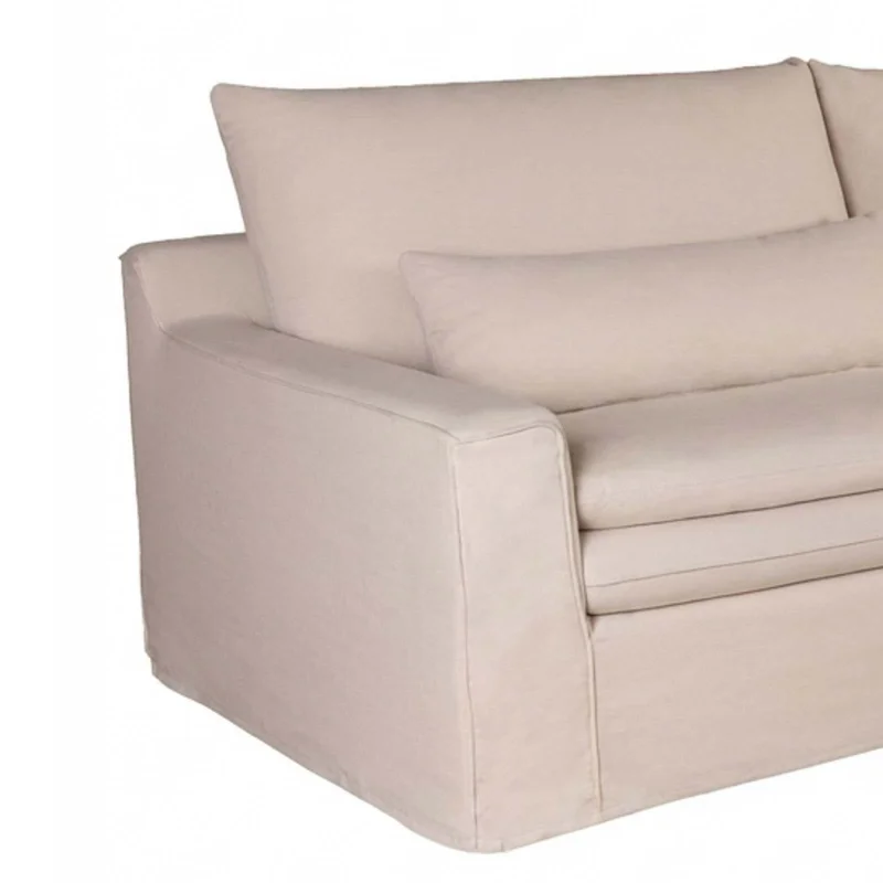 Sofá 4 Cuerpos Tela Natural-beige Positano Beige en Beige - Sillones y sofás, Uruguay | Divino, vista 4