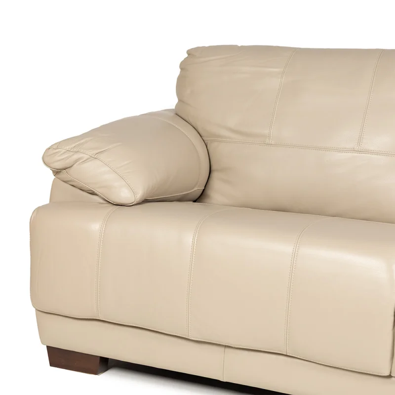 Sofá Tucson - Cuero Básico - 3 cuerpos - 519 (Beige) en Beige - Sillones y sofás, Uruguay | Nyr, vista 5