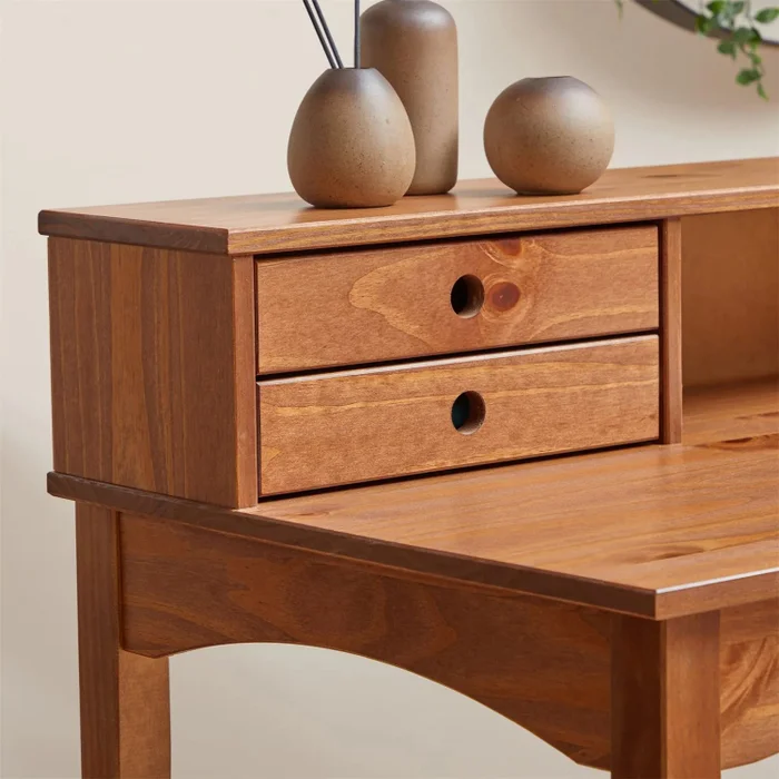 Escritorio 110cm Milan - Madera Maciza en Madera natural - Escritorios, Uruguay | Balton, vista 18