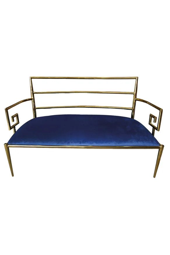 BANQUETA RHODES 39285 TELA 135X74X84H CM en Azul - Butacas, banquetas y puffs, Uruguay | Vinibel, vista 2