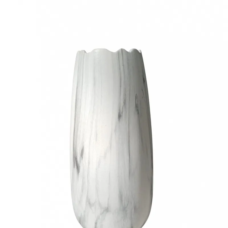 FLORERO MARMOLADO BLANCO Y GRIS en Blanco - Jarrones, Uruguay | Champagne Home