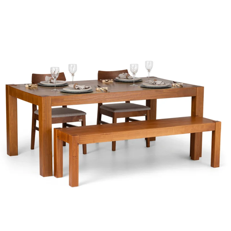 Mesa de Comedor Rinno 1,80mt en Marrón - Mesas de comedor, Uruguay | Casa Brava, vista 3
