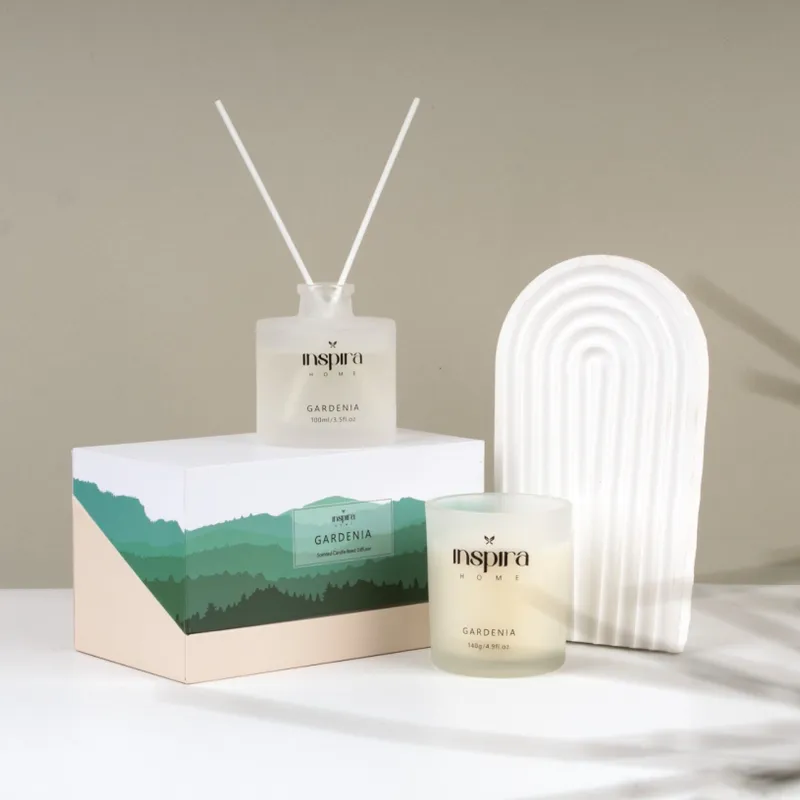 PACK VELA Y DIFUSOR GARDENIA EN CAJA REGALO - Velas y Portavelas, Uruguay | Champagne Home