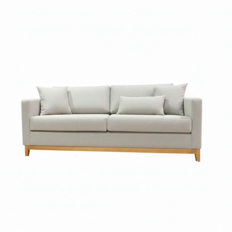 Sofá Felini 3 Cuerpos (200 cm) – Gris Claro Aqua Block - Sillones y sofás, Uruguay | Berna home