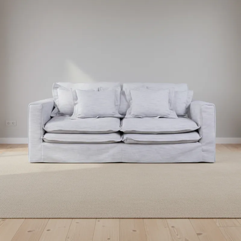 Sofá 3 Cuerpos Tela-premium Gris Lazy en Gris - Sillones y sofás, Uruguay | Divino