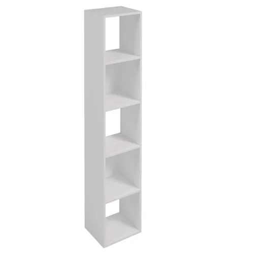 Estanteria 5 Nichos Morris en Blanco - Bibliotecas, Uruguay | Unsi