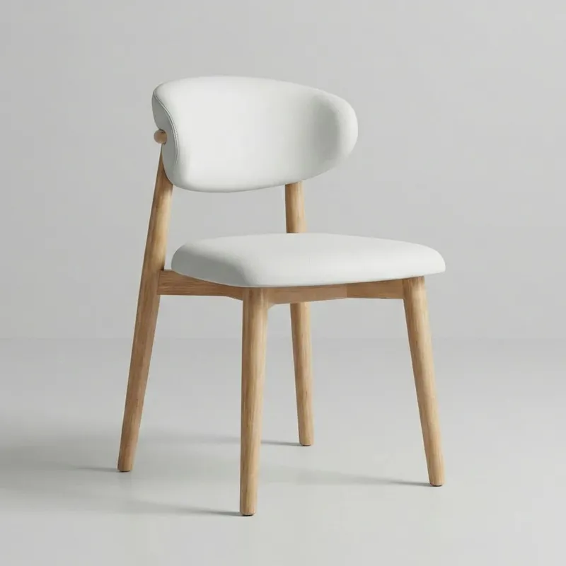 Silla de comedor de madera Moderna - Caliza en Blanco - Sillas, Uruguay | Balton