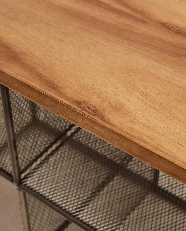 BANCO ZAPATERO DE METAL Y MADERA en Madera natural - Aparadores y recibidores, Uruguay | Zara Home, vista 6