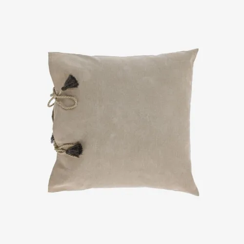 Almohadón Varina 100% algodón - marrón 45 x 45 cm en Marrón - Textiles, Uruguay | Kavehome