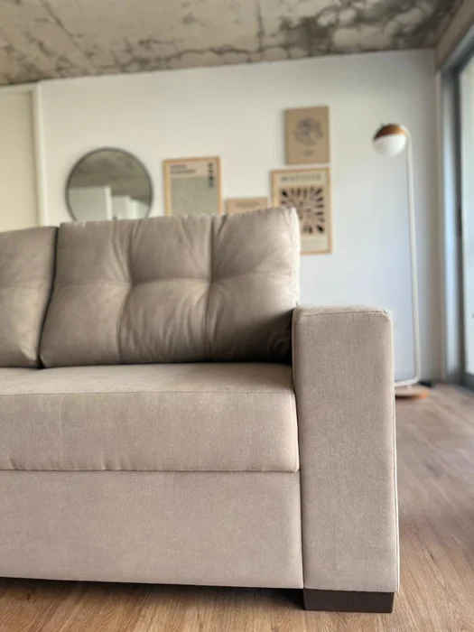 Sofá Mónaco 3 Cuerpos (200 cm) - Beige en Beige - Sillones y sofás, Uruguay | Berna home, vista 3