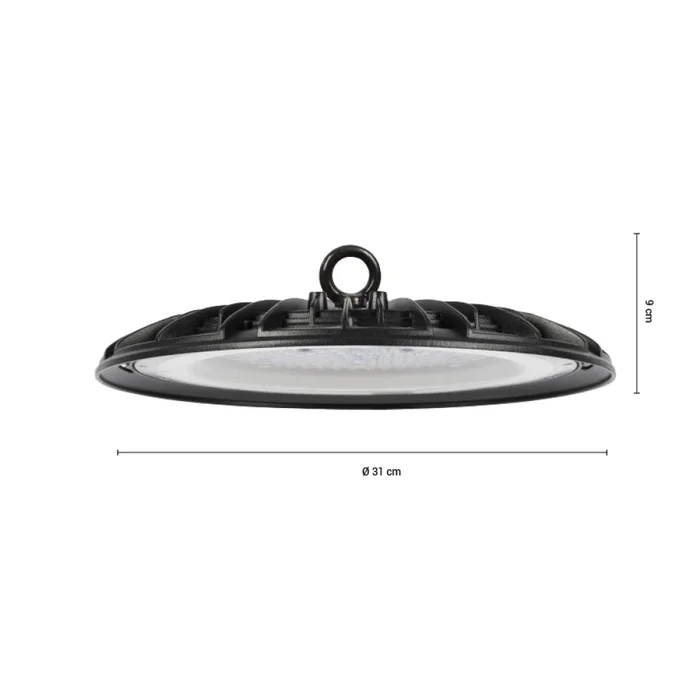 Campana LED UFO SLIM 150W Luz Neutra en Negro - Lámparas colgantes, Uruguay | Serlux, vista 5