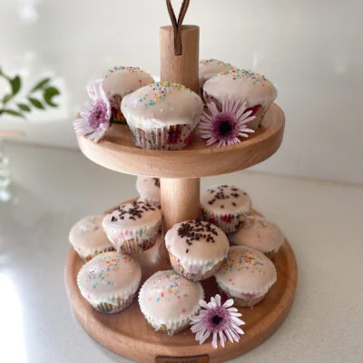 Soporte Doble Plato para Muffins en Madera natural - Decoración, Uruguay | Dreams On Time, vista 10