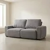 Sofá Adan (Retráctil) - Tela Microfibra - 2 módulos - 12091 (Gris) en Gris - Sillones y sofás, Uruguay | NYR, vista 1 de 7