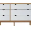 Comoda 6C Mel/Gris Linea Nordica en Madera Maciza - Cómodas, Uruguay | Que Sal Muebleria, vista 1 de 15