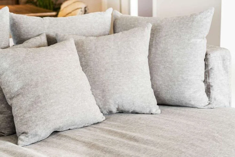 SILLON LUNA - OVAL - LINO GRIS MEDIO en Gris - Sillones y sofás, Uruguay | La Iberica, vista 3