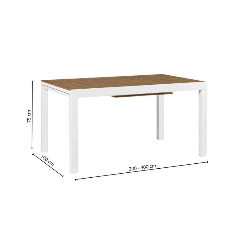 Mesa de jardin extensible Osaka - Negra en Negro - Muebles para el exterior, Uruguay | La Cueva Muebles, vista 5