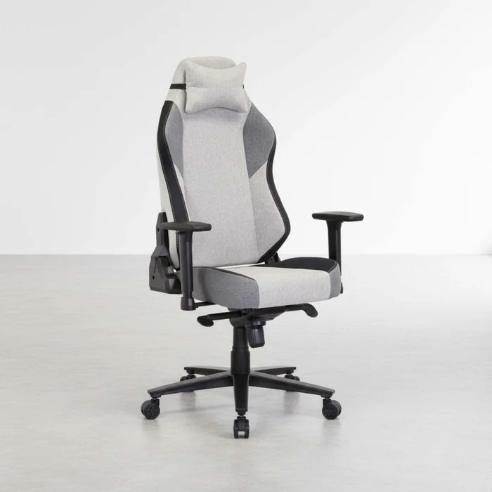 Silla Gamer Tela-y-metal Gris Total D-314 en Gris - Escritorios y sillas de escritorio, Uruguay | Divino