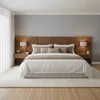 Respaldo King continuo con mesa de luz Chloe - Marrón en Marrón - Respaldos de cama, Uruguay | Rústico Hogar, vista 2 de 5