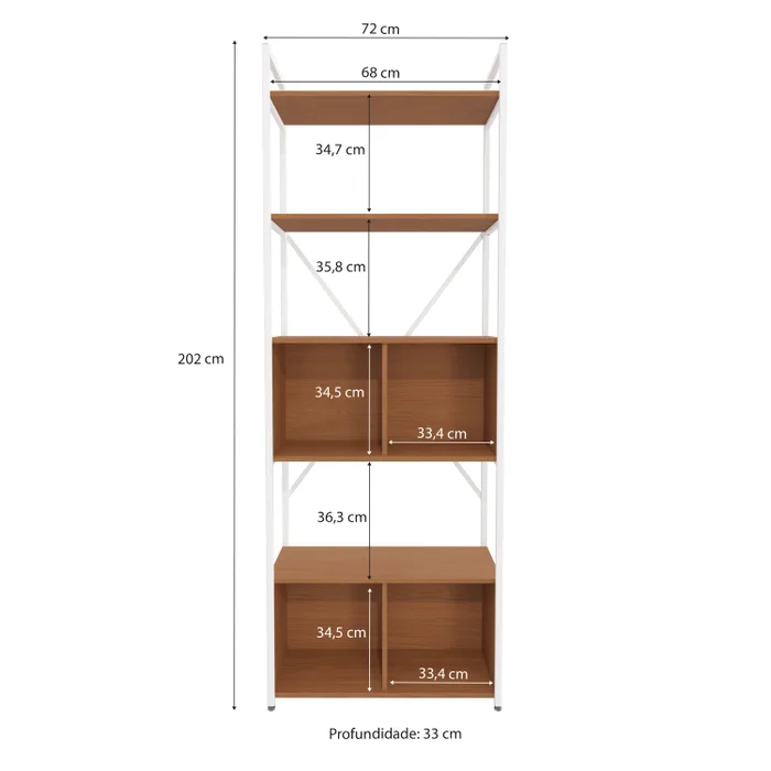 ESTANTERIA CON PUERTAS LINEA INDUSTRIAL HIERRO en Madera natural - Bibliotecas, Uruguay | Balton, vista 18