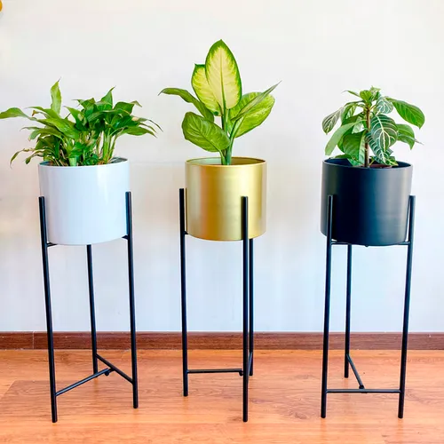 Macetero con soporte Siena - Macetas, Uruguay | Alta Gracia Deco