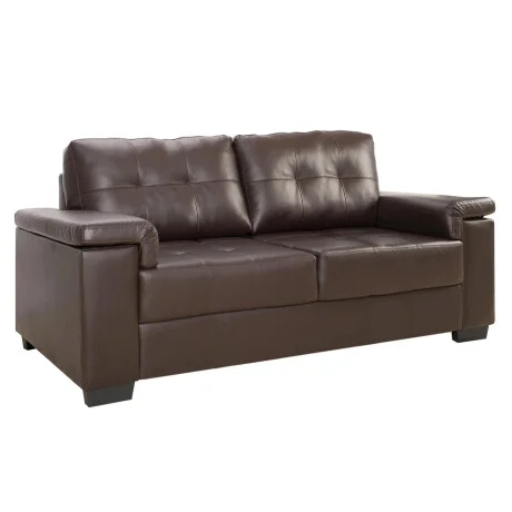 Sillon 3 cuerpos Eco Cuero Luares - Chocolate en Marrón - Sillones y sofás, Uruguay | La Cueva Muebles, vista 10