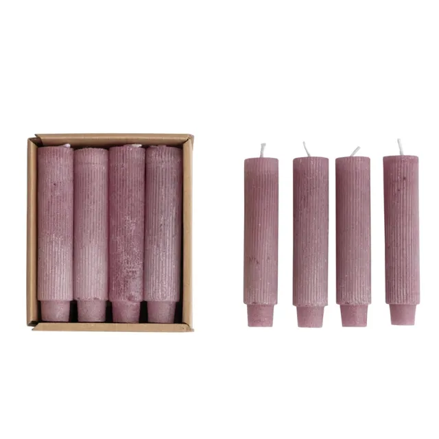 SET DE 12 VELAS DE PARAFINA ROSA H12 en Rosa - Velas y Portavelas, Uruguay | Sentido Jose Ignacio