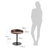 Mesa auxiliar Kaori Ø 46 cm en Marrón - Mesas de arrimo, Uruguay | Kavehome, vista 4 de 4