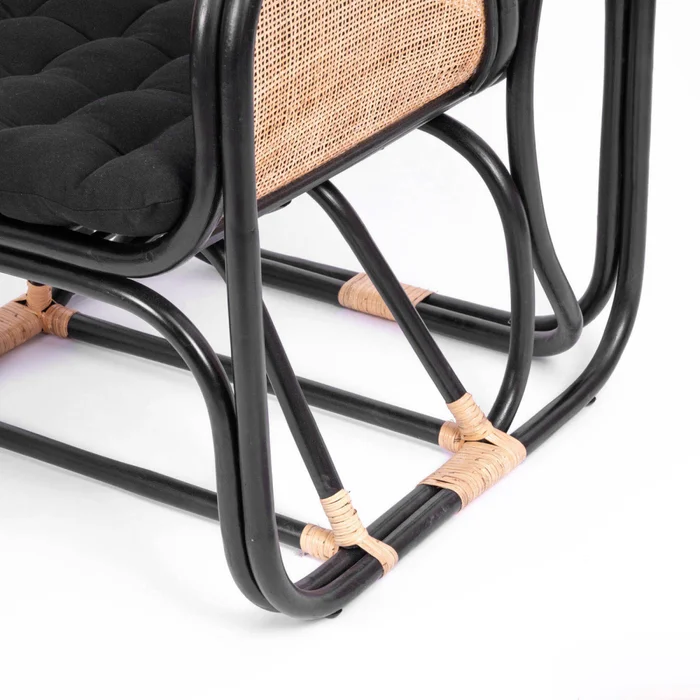 Butaca Rattan Negro Manao en Negro - Sillones y sofás, Uruguay | Divino, vista 6