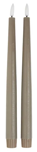 Vela LED GUDMUND A29cm 2 unidades en Gris - Velas y Portavelas, Uruguay | JYSK