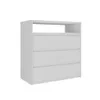 Cómoda 3 cajones SOUTH Plus - Blanco en Blanco - Cómodas, Uruguay | Rústico Hogar, vista 1 de 4