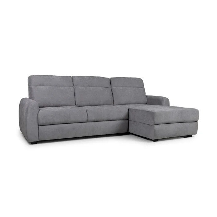 Rinconera Elyon - Tela Microfibra - Chaise derecho - 9250 (Grafito) en Gris - Sillones y sofás, Uruguay | NYR