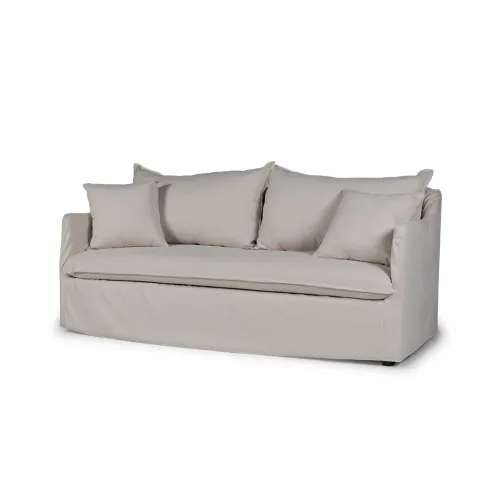 Sofá Snow con Funda - Tela Rústica - 2,5 cuerpos - TD5260-1635 (Beige) en Beige - Sillones y sofás, Uruguay | NYR