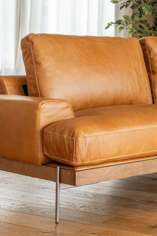 SILLON COSMOPOLITAN - CUERO ITALIANO CARAMELO en Marrón - Sillones y sofás, Uruguay | La Iberica, vista 18