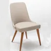Silla tapizada - Tela Gris clara - Patas madera Cinamomo en Madera natural - Sillas, Uruguay | Champagne Home, vista 1 de 2