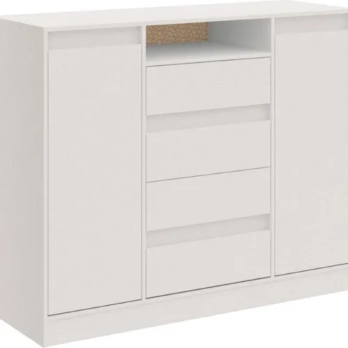 Cómoda CASTRO NOBLE – 4 Cajones en Blanco - Cómodas, Uruguay | Igoa