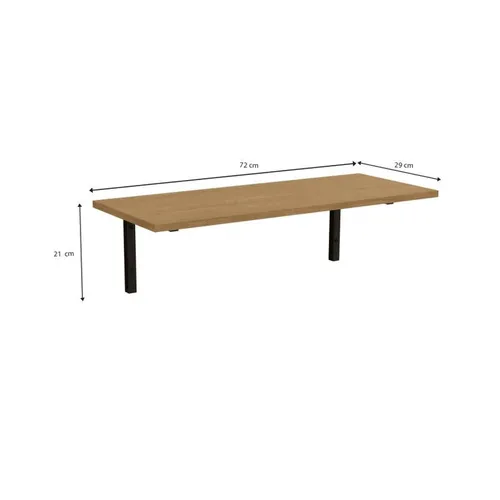 ESTANTE DE PARED REPISA LINEA INDUSTRIAL HIERRO - BALTON HOGAR en Madera natural - Bibliotecas, Uruguay | Balton