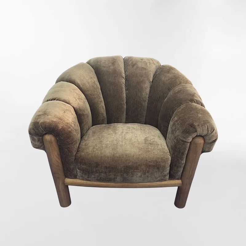 POLTRONA DUSHI Marron en Verde - Butacas, banquetas y puffs, Uruguay | Viasono, vista 3