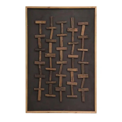 Cuadro Madera Marron Fe8176 en Marrón - Decoración de pared, Uruguay | Divino