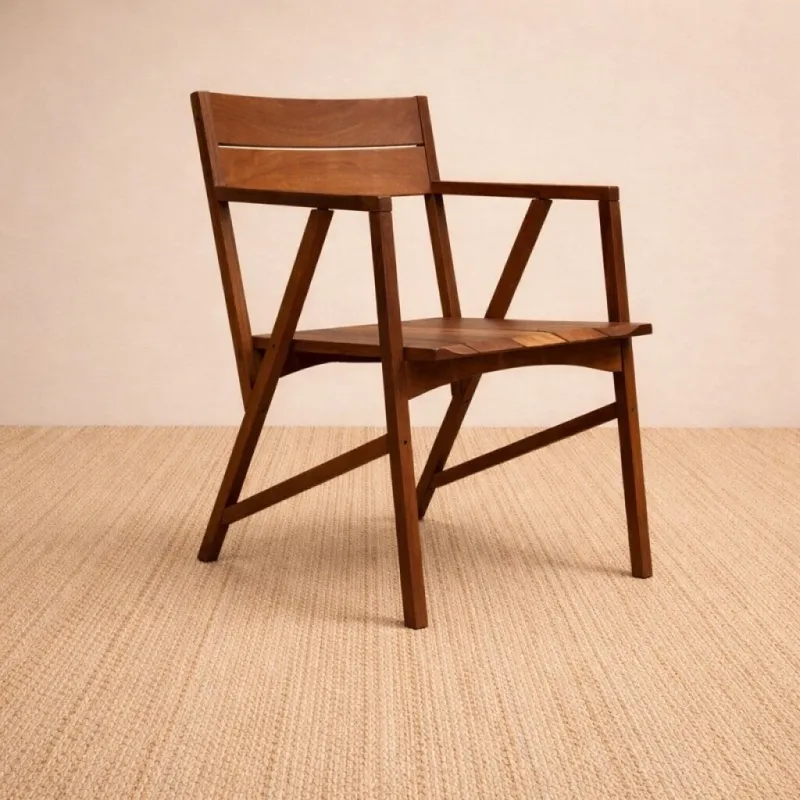 Silla Atibaia C/ Brazo en Marrón - Muebles para el exterior, Uruguay | Aihaus