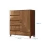 Comoda Cajonera Dormitorio 4 Cajones 1 Puerta en JEQUITIBA - Sillones y sofás, Uruguay | Soy Hogar, vista 3 de 10
