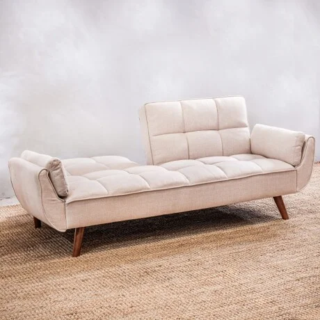 Sofá Cama Frida 3 Cuerpos - Beige en Beige - Sillones y sofás, Uruguay | Aihaus, vista 3