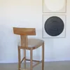 Banqueta en teca y asiento tapizado en lino antimanchas en Beige - Butacas, banquetas y puffs, Uruguay | Entrecasa, vista 6 de 6