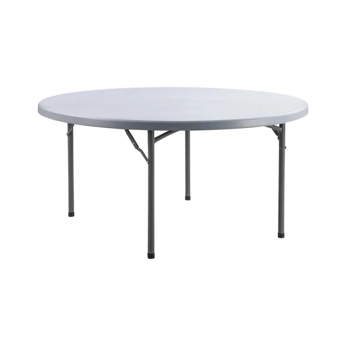 Mesa Plegable Blanco Polietileno Y Metal Ava en Blanco - Muebles para el exterior, Uruguay | Divino, vista 2