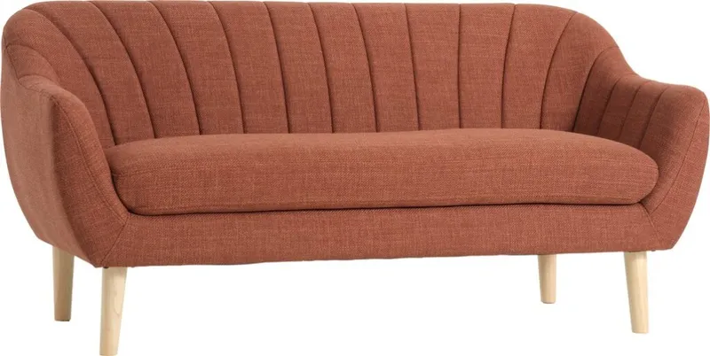 Sofá EGEDAL de 2,5 cuerpos tela terracota en Rojo - Sillones y sofás, Uruguay | JYSK