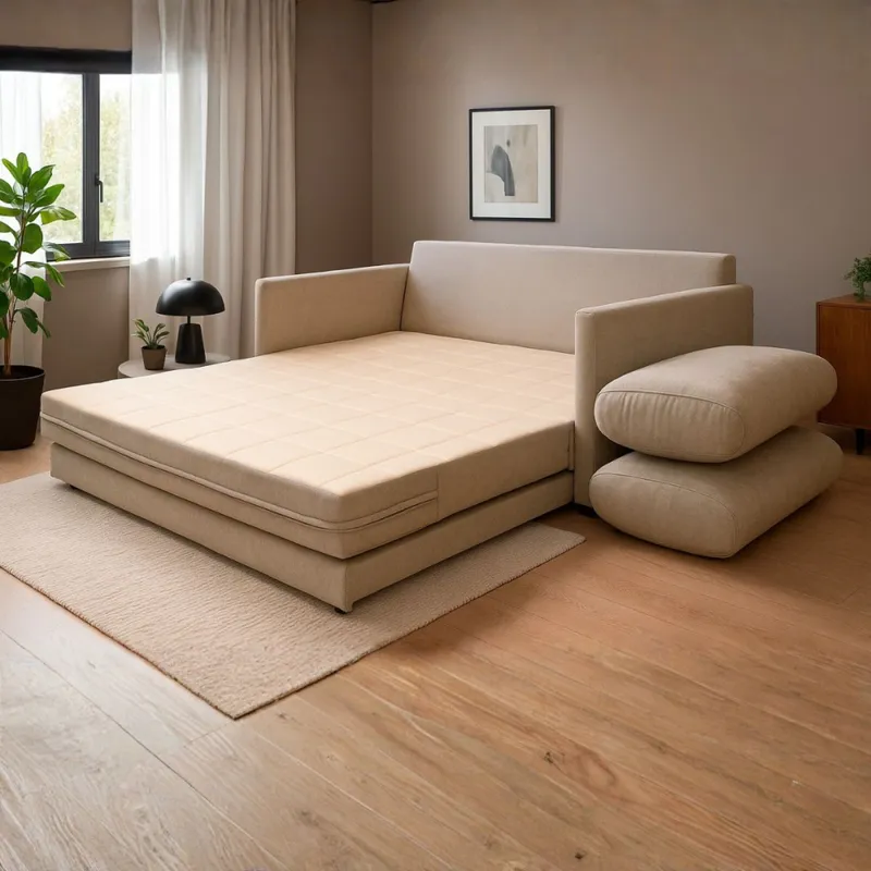 Sofá Cama Quito - 176 - Tela Microfibra - TC 1010 (Beige) en Beige - Sillones y sofás, Uruguay | NYR