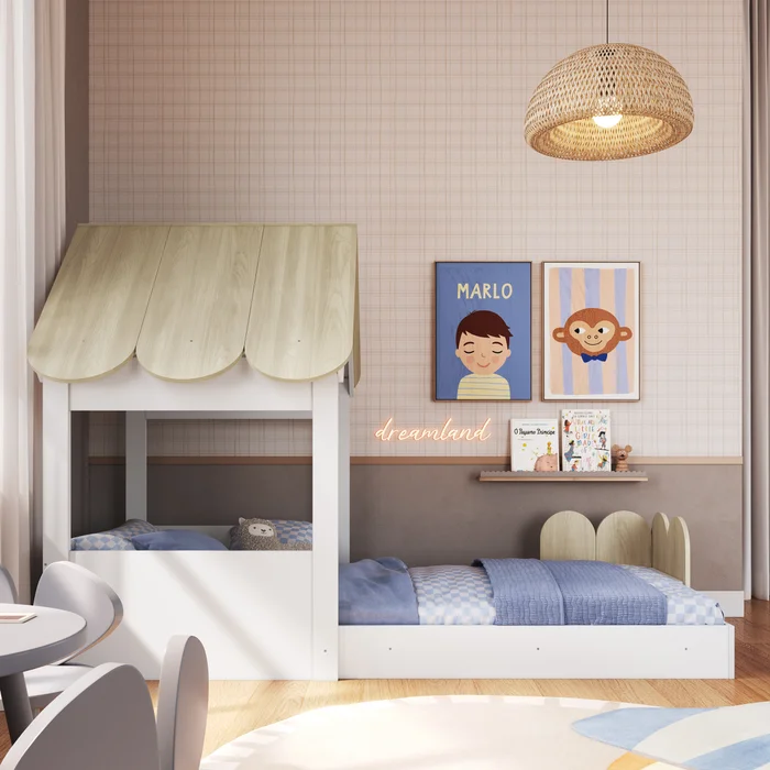 Cama Gretel – Beige - Dormitorio, Uruguay | RM Muebles y Deco, vista 2