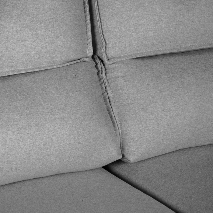 Sofa Retractil 3 Cuerpos Tela Gris Ambar en Gris - Sillones y sofás, Uruguay | Divino, vista 6