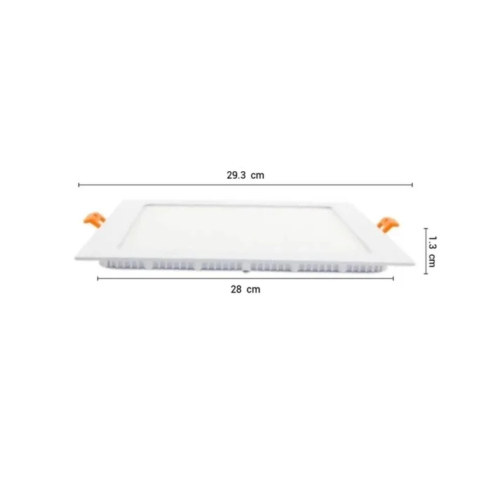 Panel LED Cuadrado de Empotrar 24W Luz Cálida - Lámparas colgantes, Uruguay | Serlux, vista 5